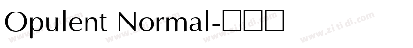 Opulent Normal字体转换